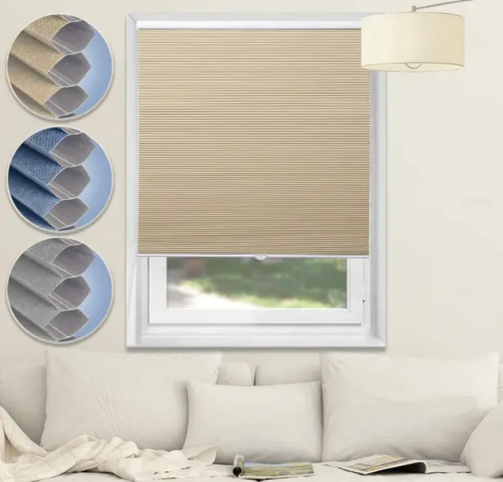 honeycomb shades for soundproofing a Jalousie Window