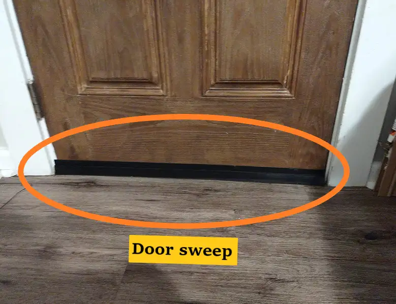 soundproof a door with door sweep