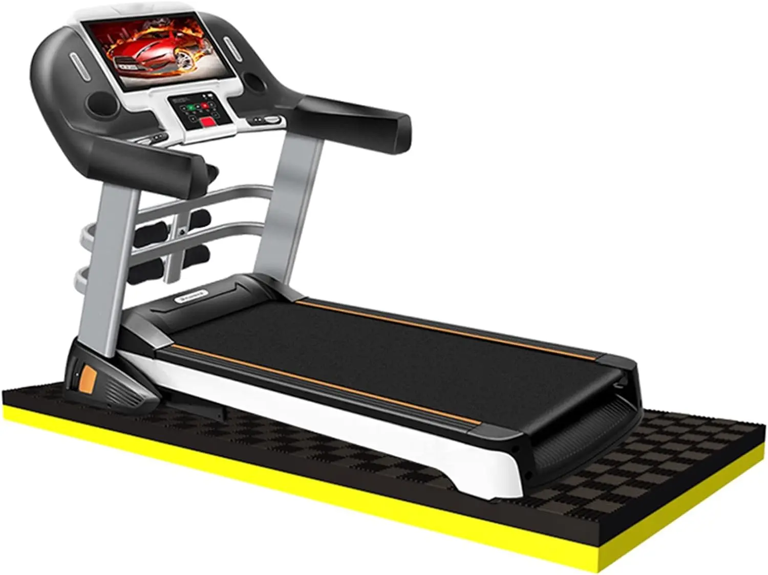 Put an anti-vibration mat underneath the treadmill